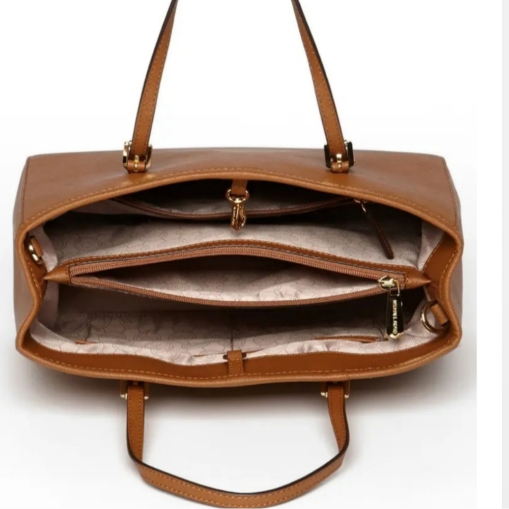 Michael kors MK Jet Set EW EX Large Saffiano leather handbag East West Travel - Picture 3 of 10